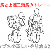 【胸の筋トレ】ディップスで効果的に大胸筋を鍛えるいやり方と注意点