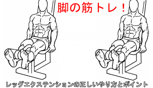 【下半身の筋トレ】レッグエクステンションで大腿四頭筋を刺激する正しいやり方